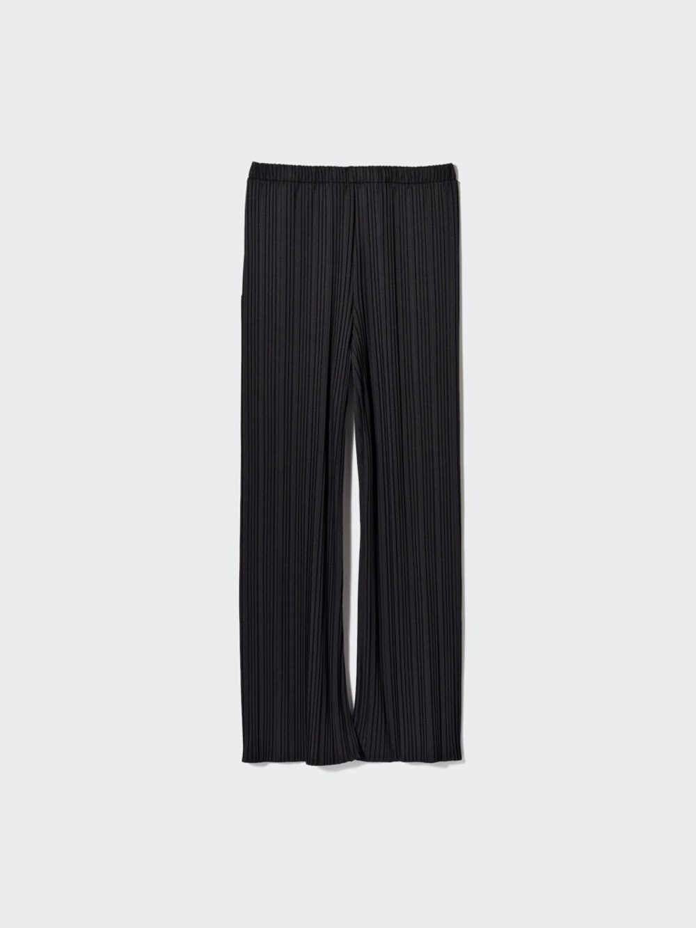Uniqlo black wide leg pleated pants